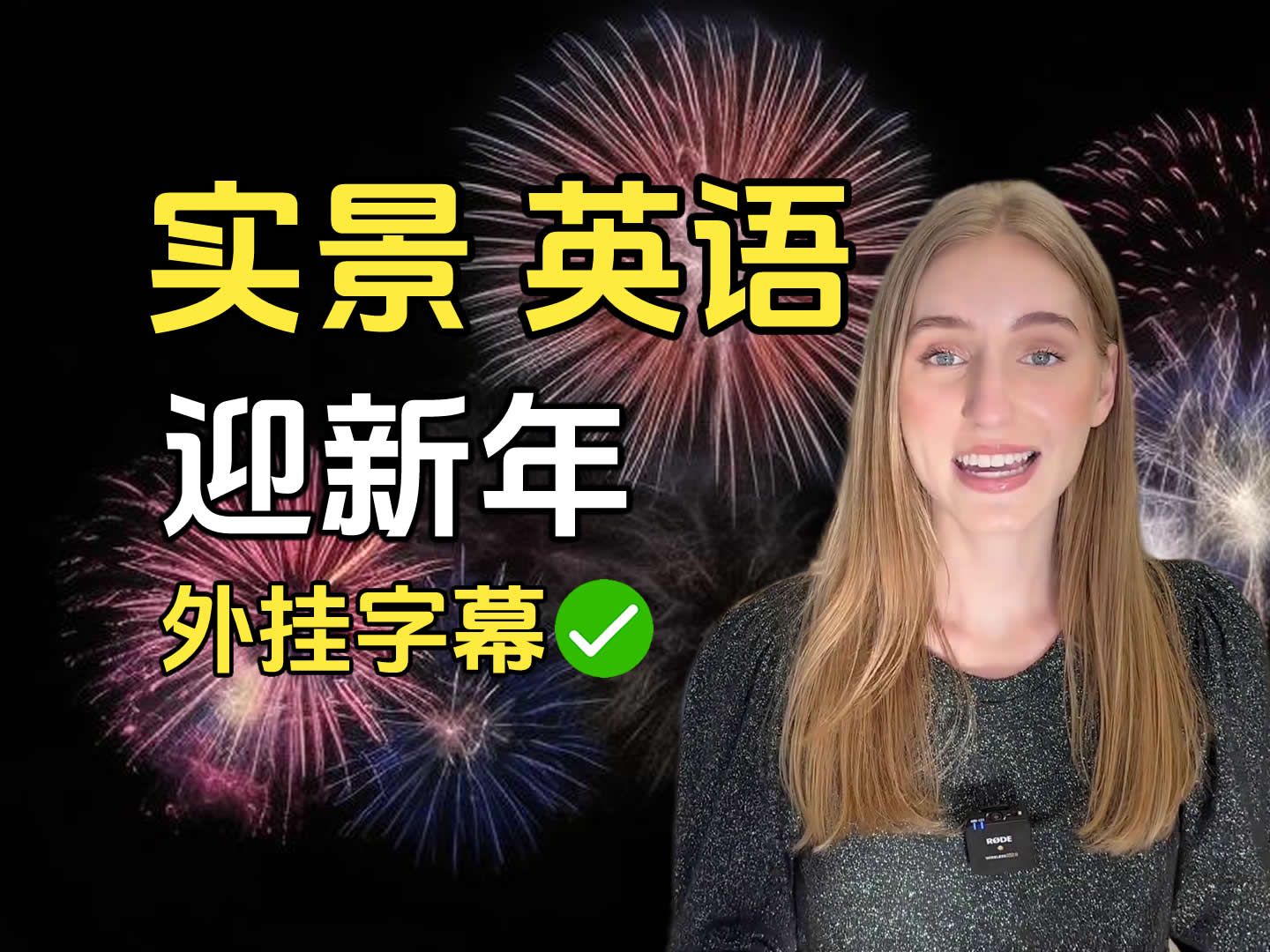 实景英语 新年词汇 庆祝新年 迎新年 跨年场景 英语口语 New Year's Vocabulary by Ariannita CC外挂字幕哔哩哔哩bilibili