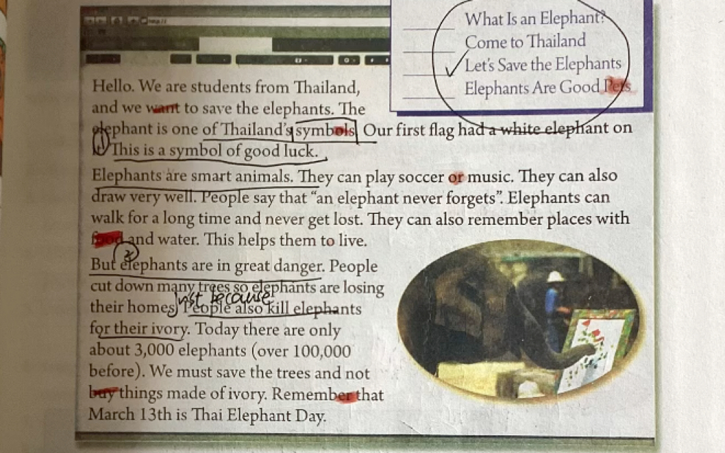 [图]无生试讲阅读课 Let's Save the Elephants!