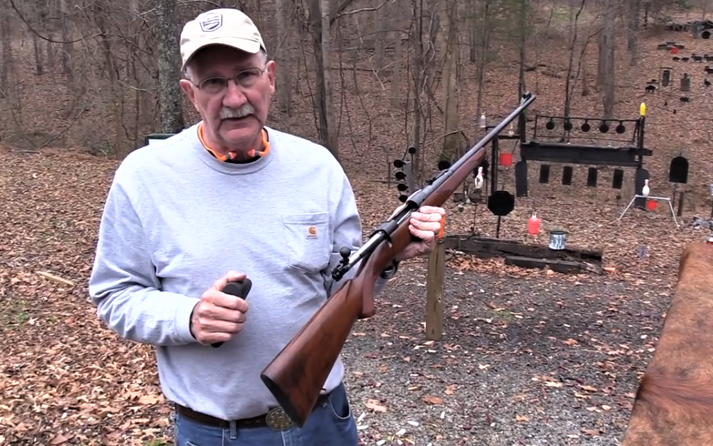 老爷子试射二战前的温切斯特m70栓动猎枪winchestermodel70