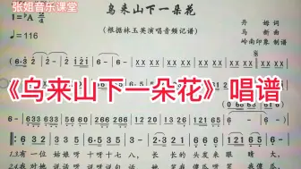 Descargar video: 《乌来山下一朵花》简谱教唱，五种常用节奏型，看看掌握了几种？