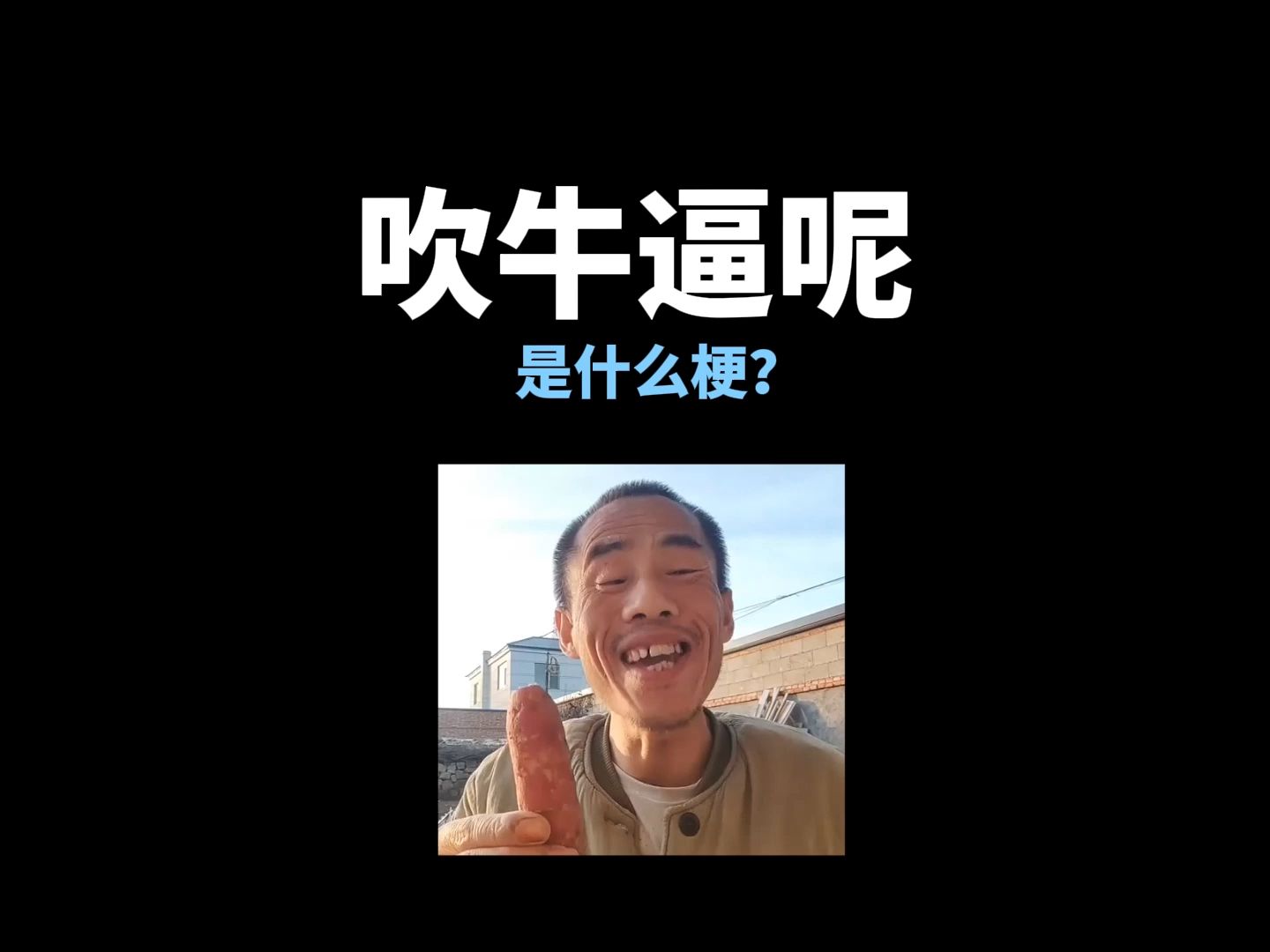 【吹牛逼呢】是什么梗?