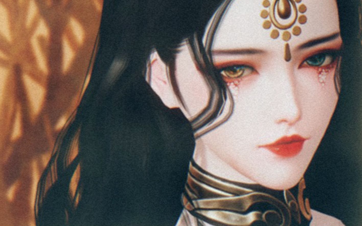 折叠小狗丨异瞳伽蓝丨一梦江湖原创成女丨阿妲蒂