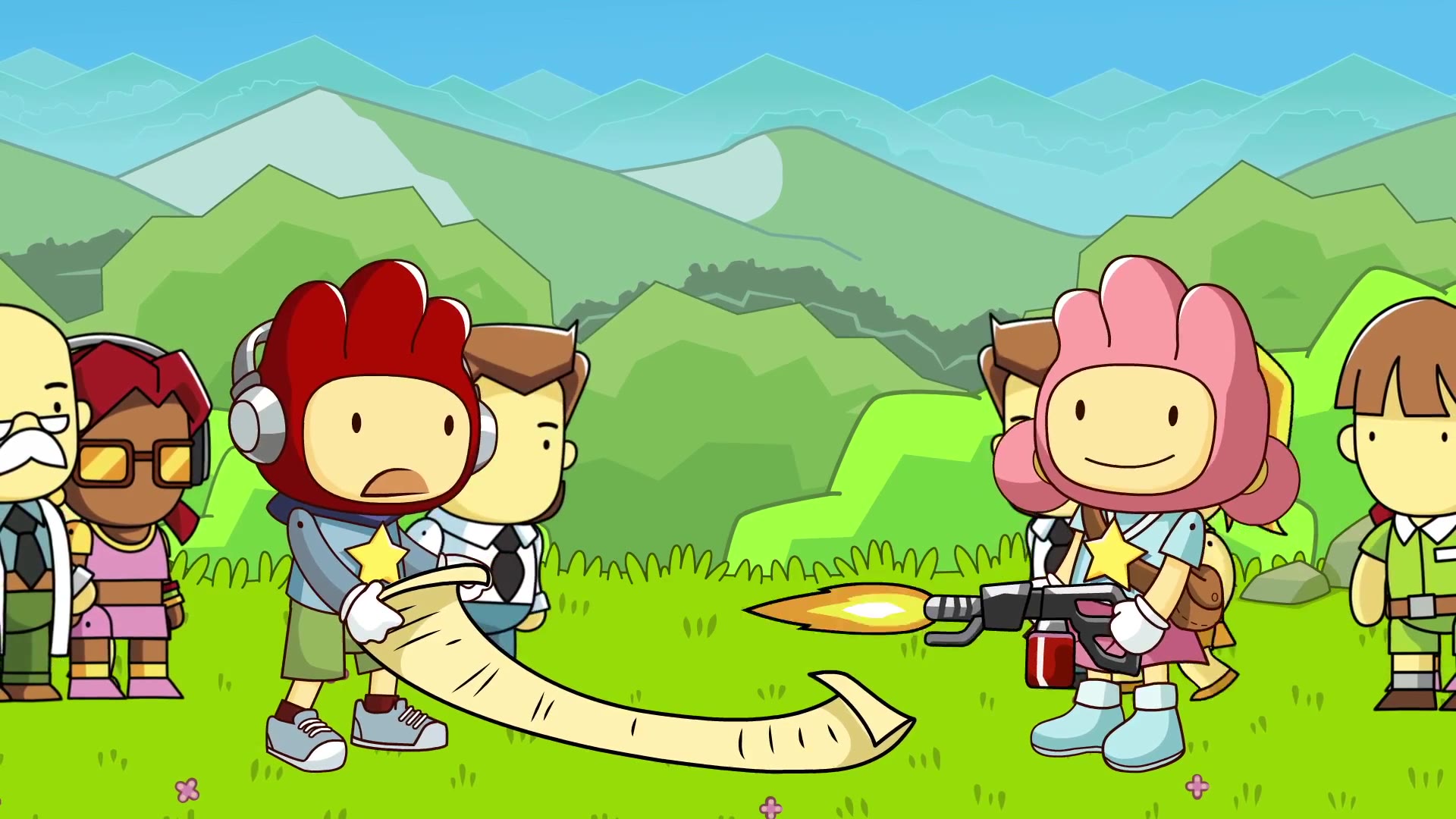 塗鴉冒險家 攤牌 | scribblenauts: showdown | 公開宣傳片_嗶哩嗶哩