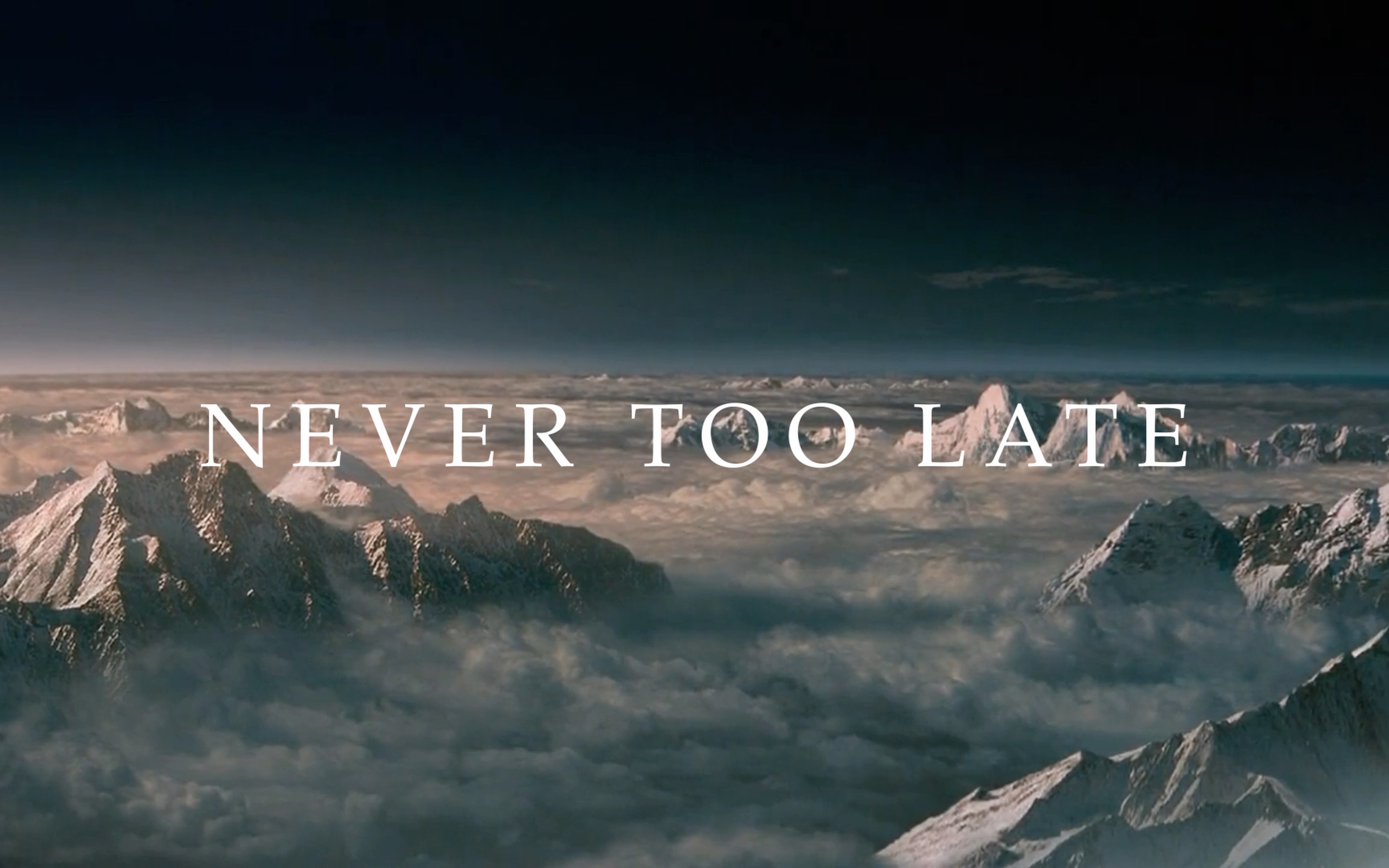 never too late.从现在开始,永远都不迟.