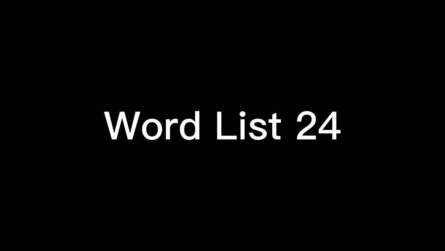 六级正序英语 Word List 24哔哩哔哩bilibili