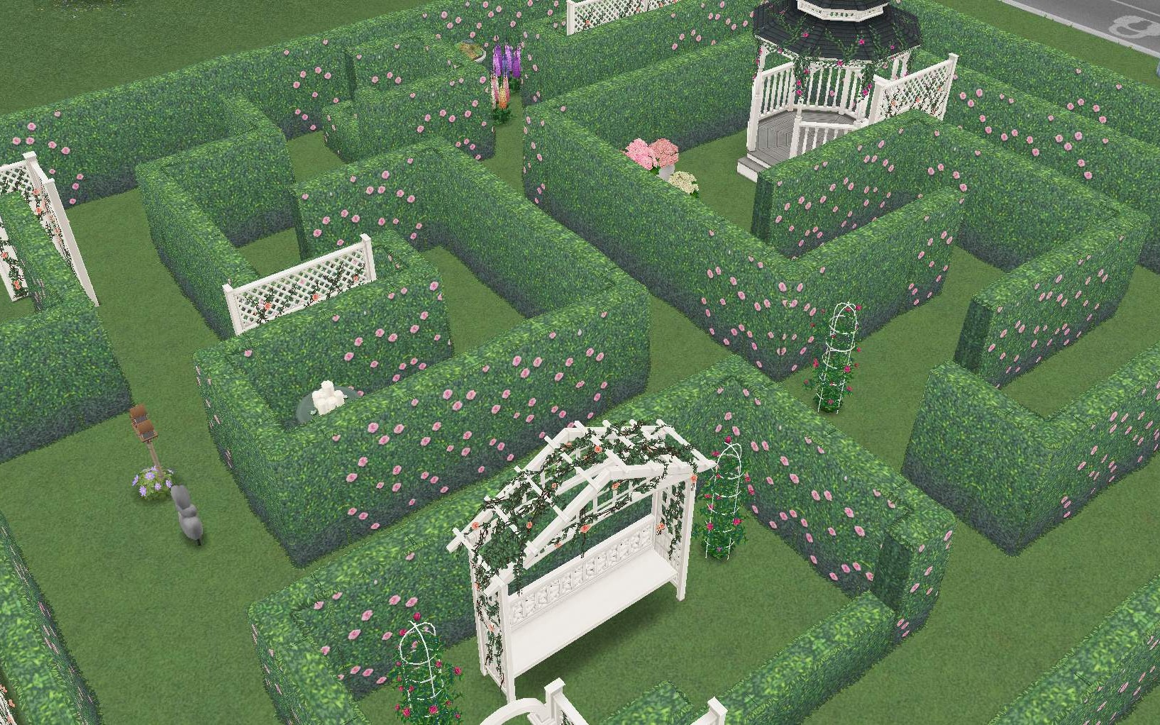 【夜羽寄南】模拟人生畅玩版 自建花园迷宫