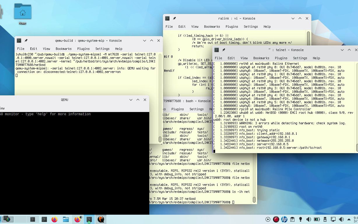 qemu mt7628 启动 NetBSD 内核哔哩哔哩bilibili