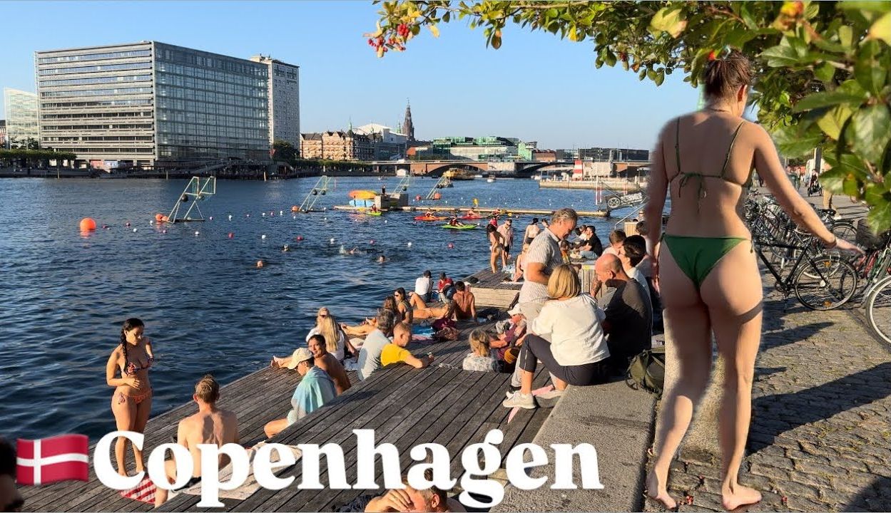 丹麦哥本哈根Heat Wave 𐟇鰟‡𐠋alvebod Brygge Harbour Bath Beach Copenhagen Denmark哔哩哔哩bilibili