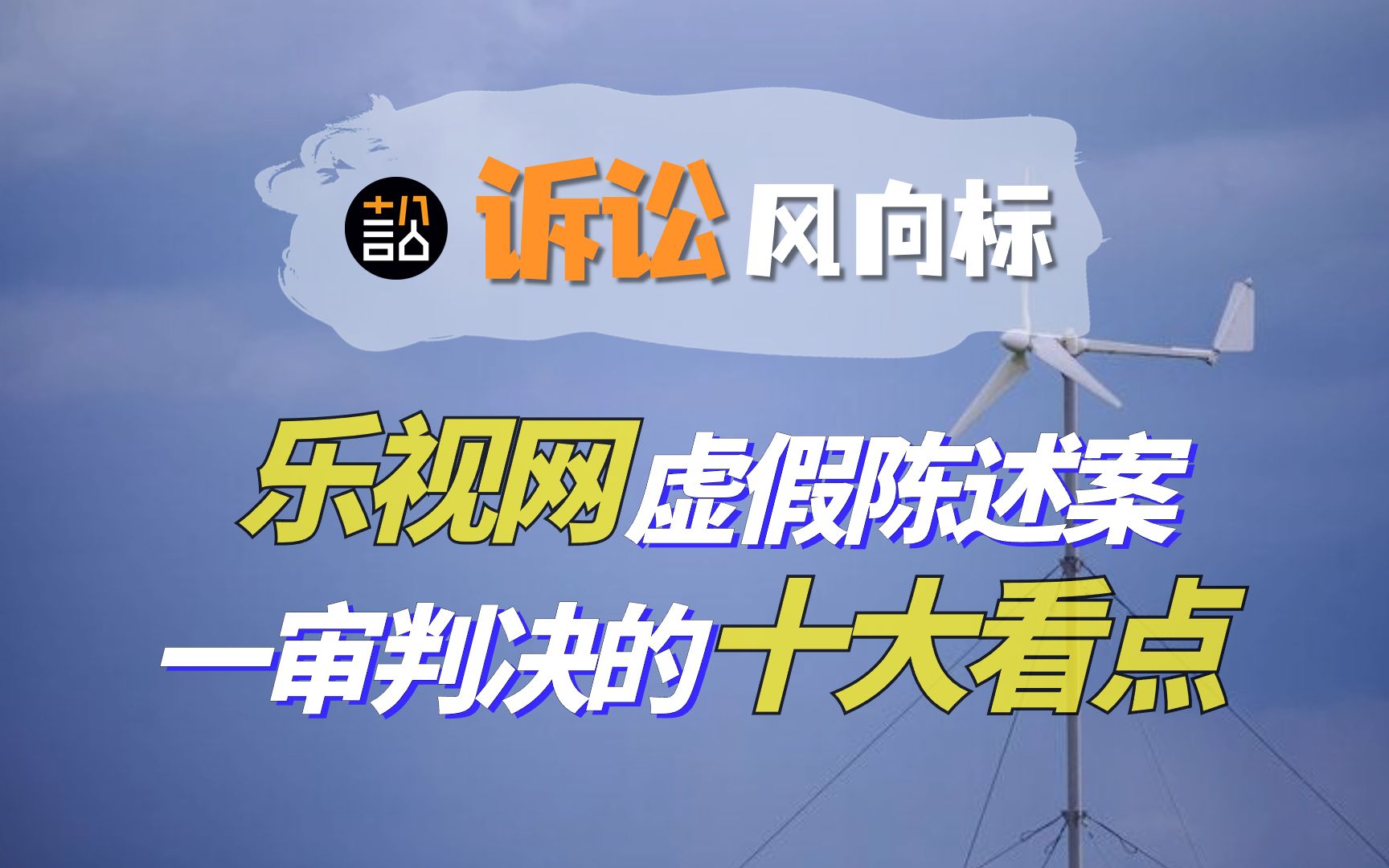 【诉讼风向标】乐视网虚假陈述案一审判决的十大看点哔哩哔哩bilibili