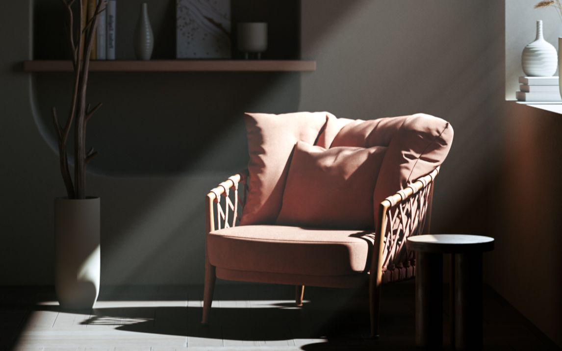 c4d corona光影场景丁达尔光效渲染-案例分享