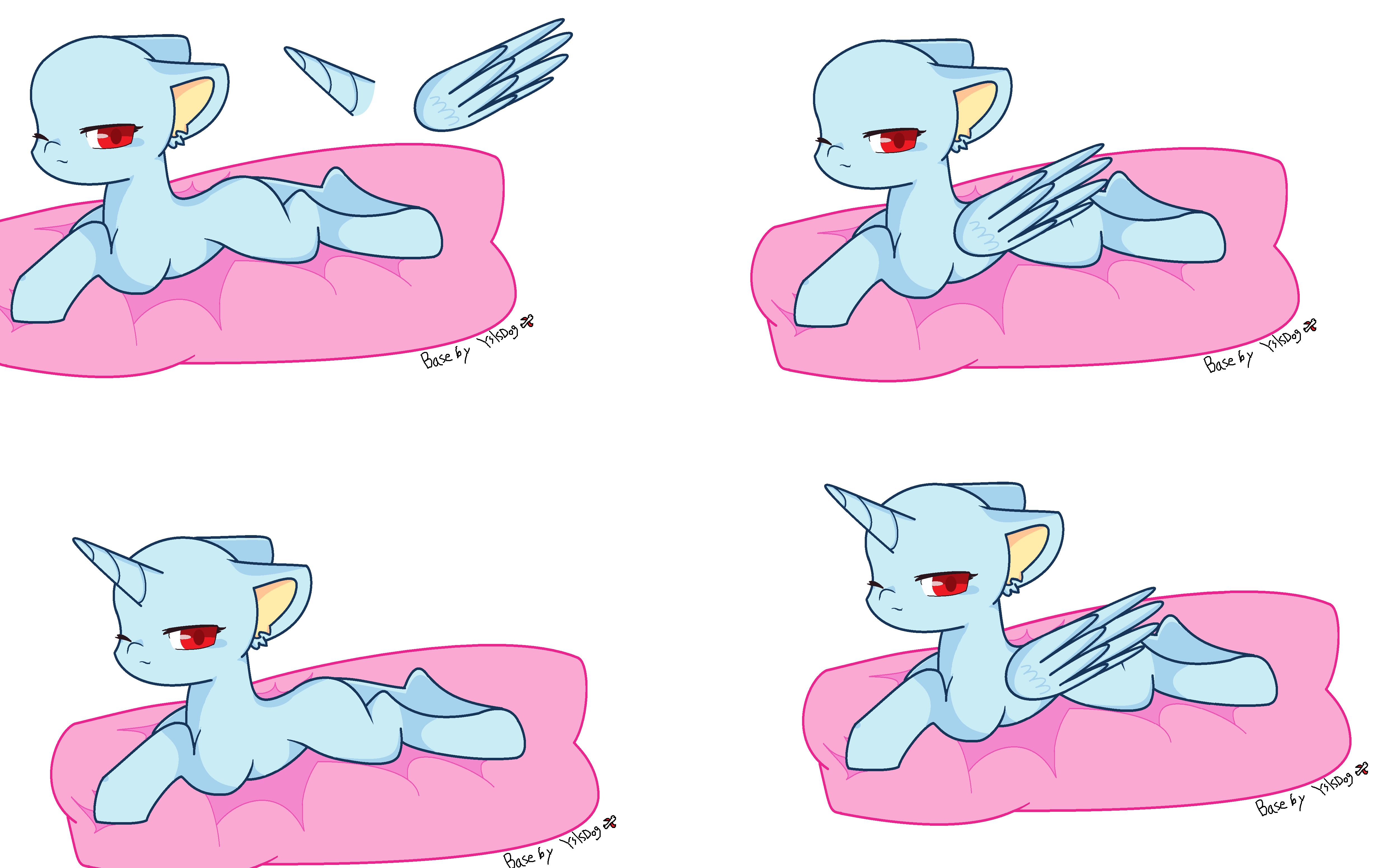 【mlp/鼠绘】不点进来看一看某up画骚气小马模板吗?