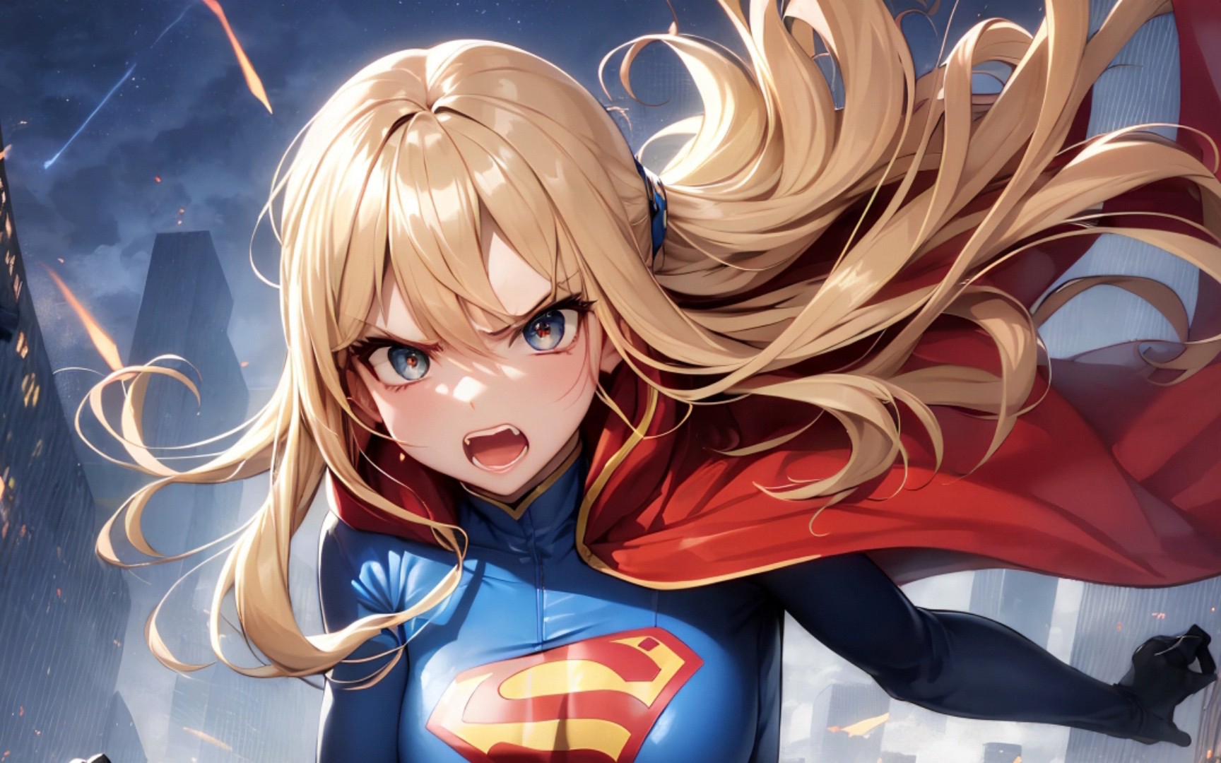 ai绘画 | 听说现在女超人打坏蛋要穿嗨丝