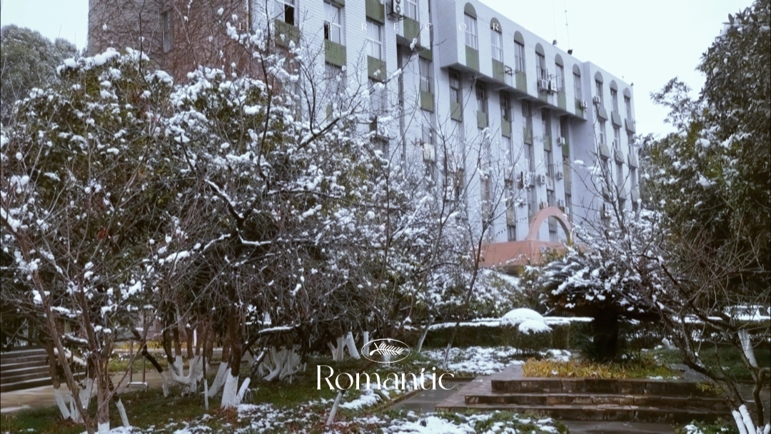 绵阳师范学院游仙校区雪景