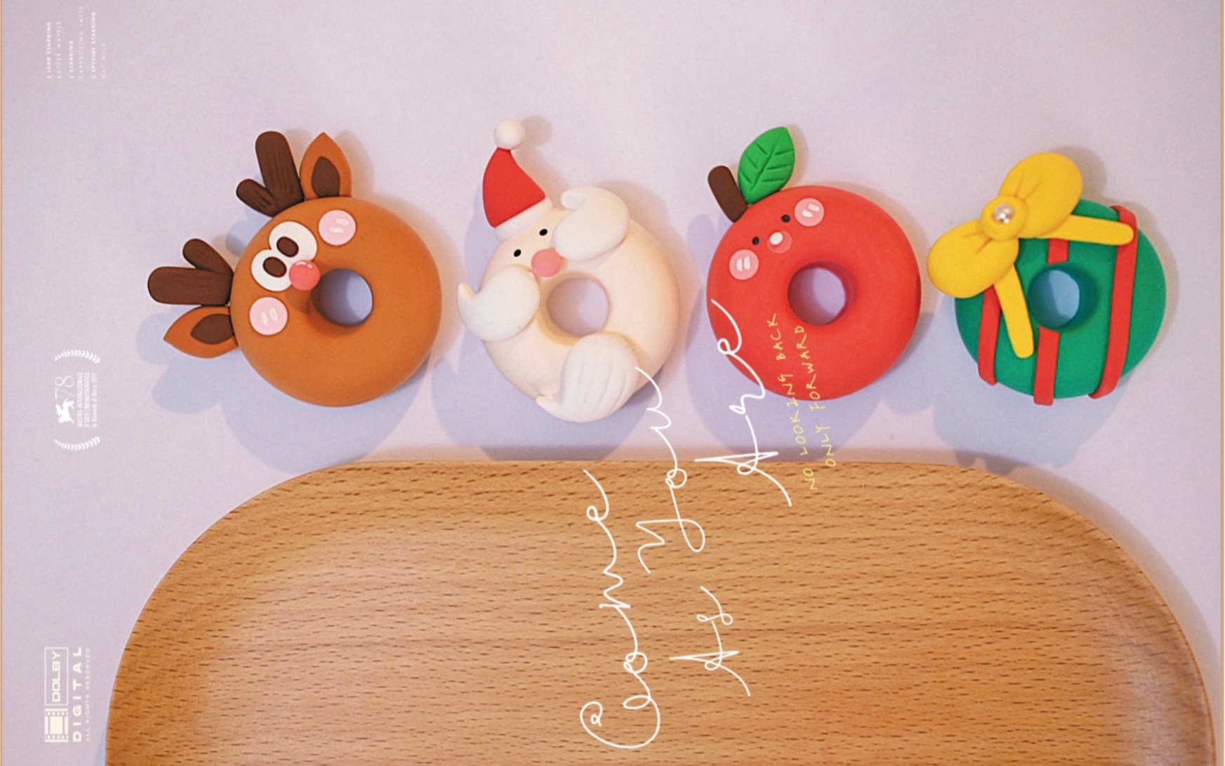 可爱吗?一看就会的圣诞甜甜圈|超轻粘土教程来啦