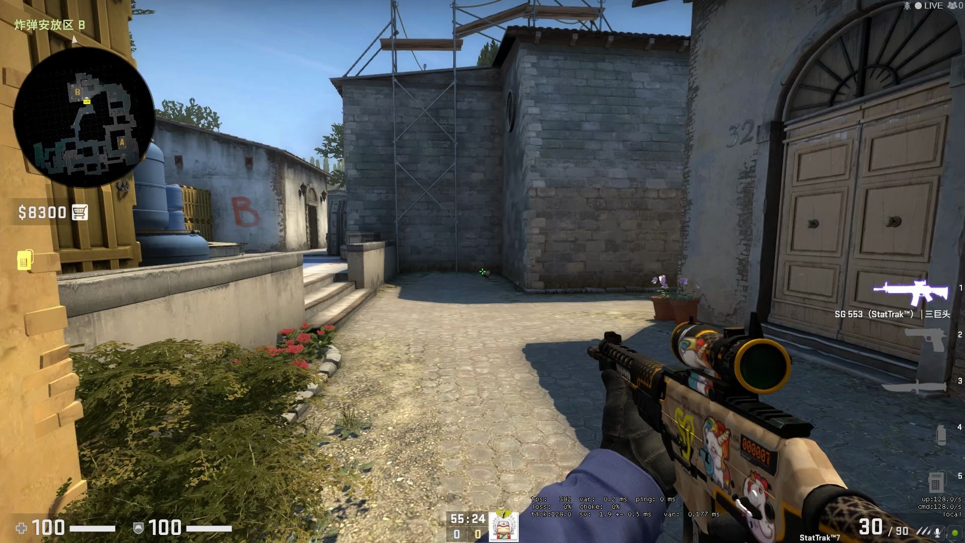 csgo道具炼狱小镇inferno土匪进攻b区警家棺材烟