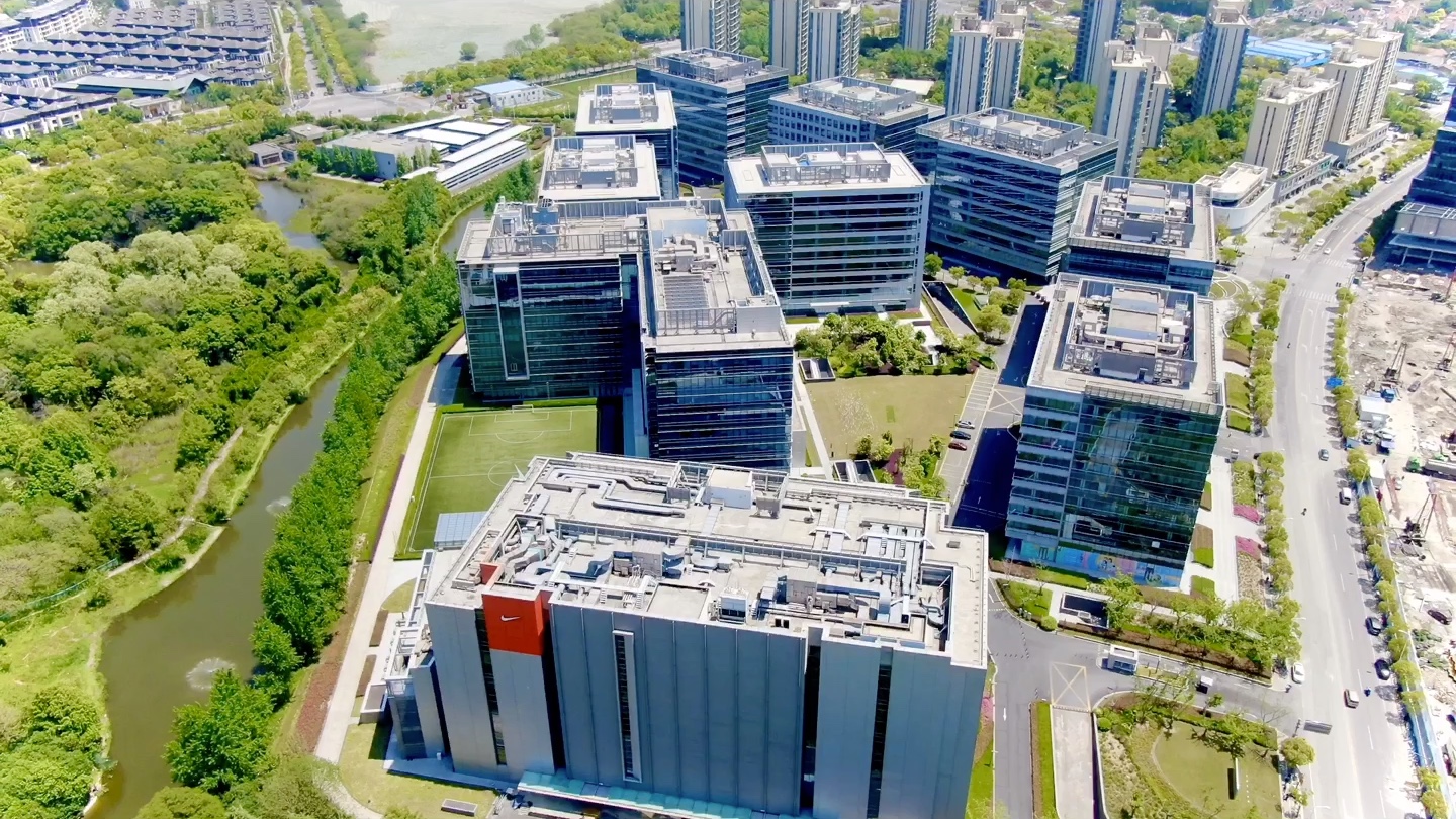 航拍耐克大中华区总部 just do it