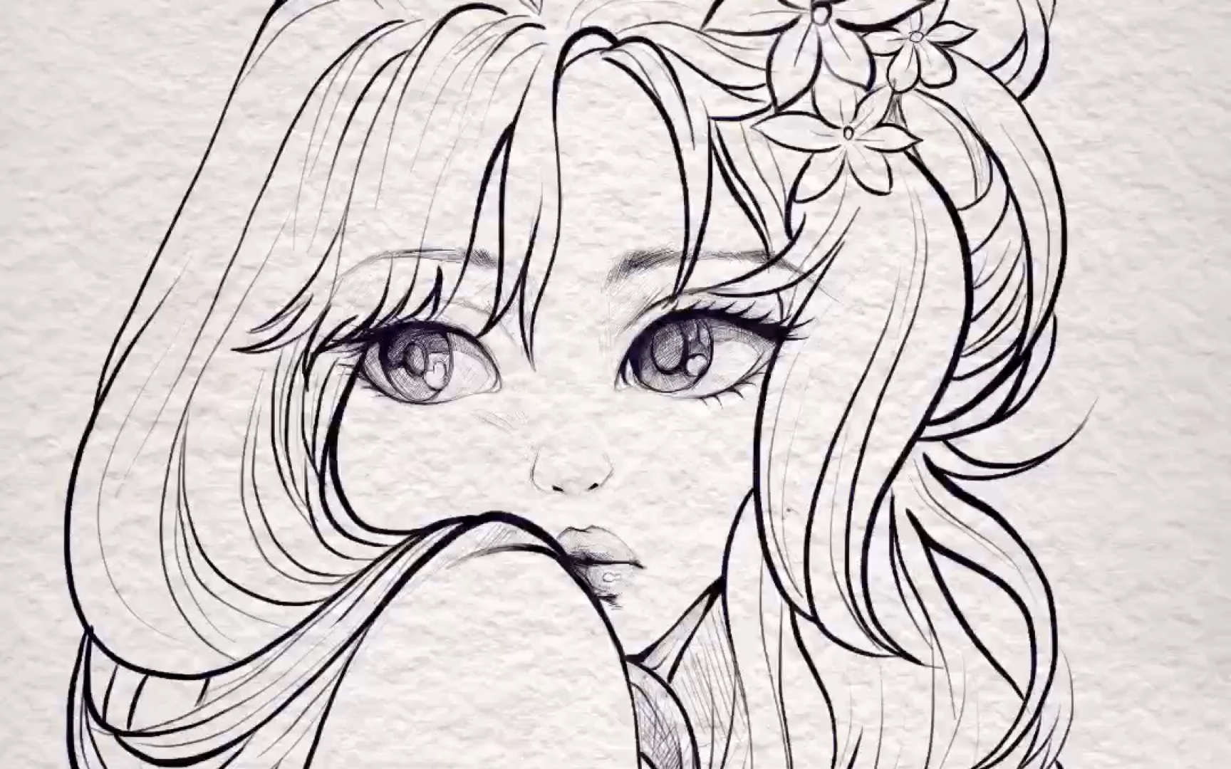 想要成为大神的打卡第四天    procreate 板绘线稿 临摹