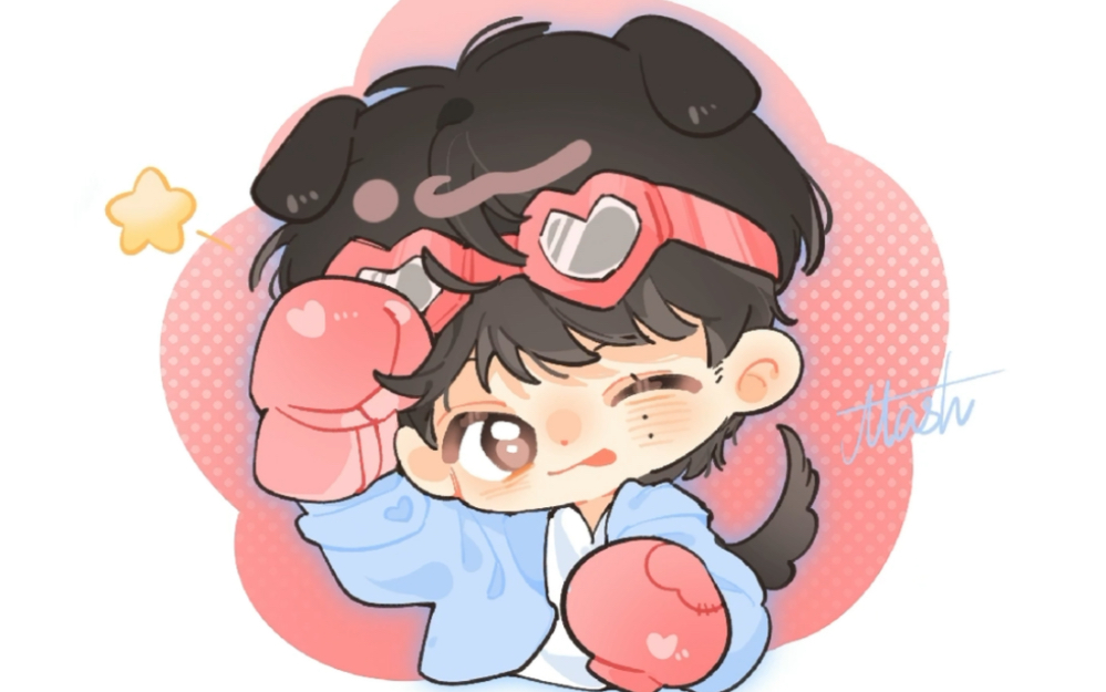 【seventeen/李硕珉】30秒画一个粉红小狗