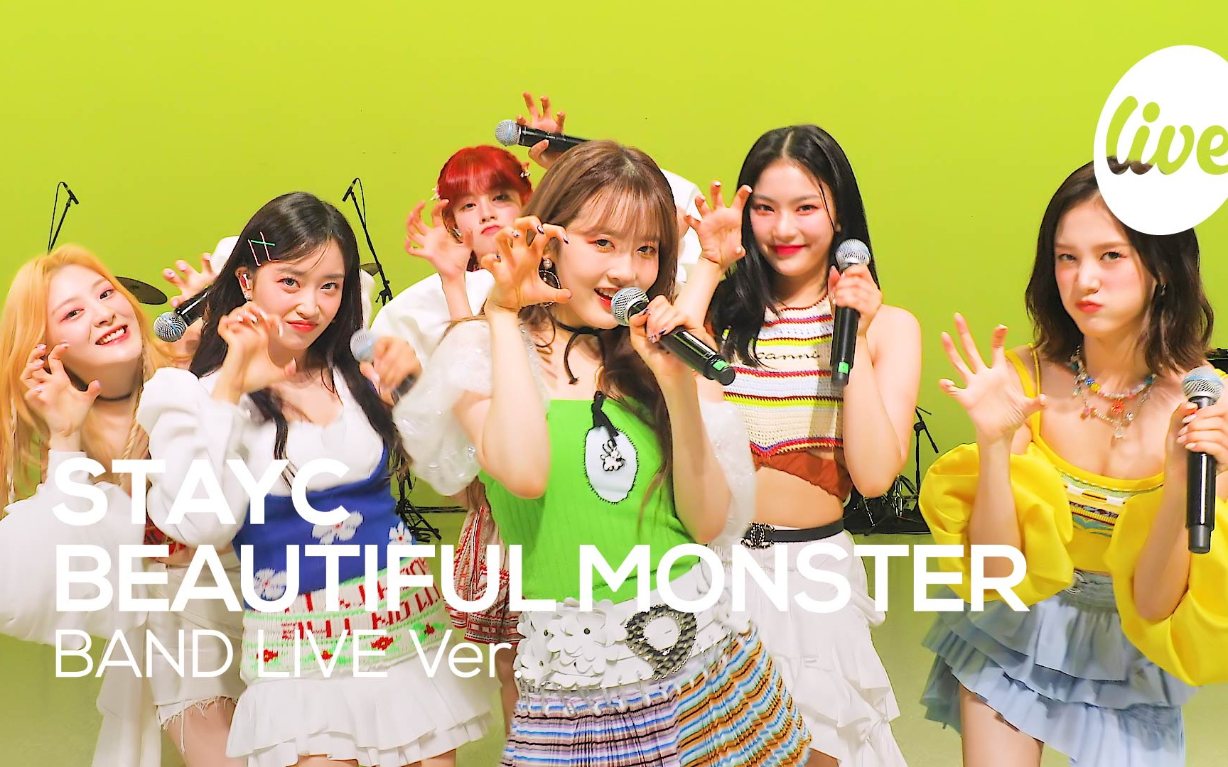 4k中字【stayc】乐队版"beautiful monster" 220722