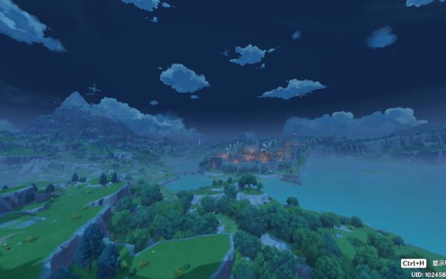 原神3.5场景记录《低语森林山顶瞭望蒙德城》广角