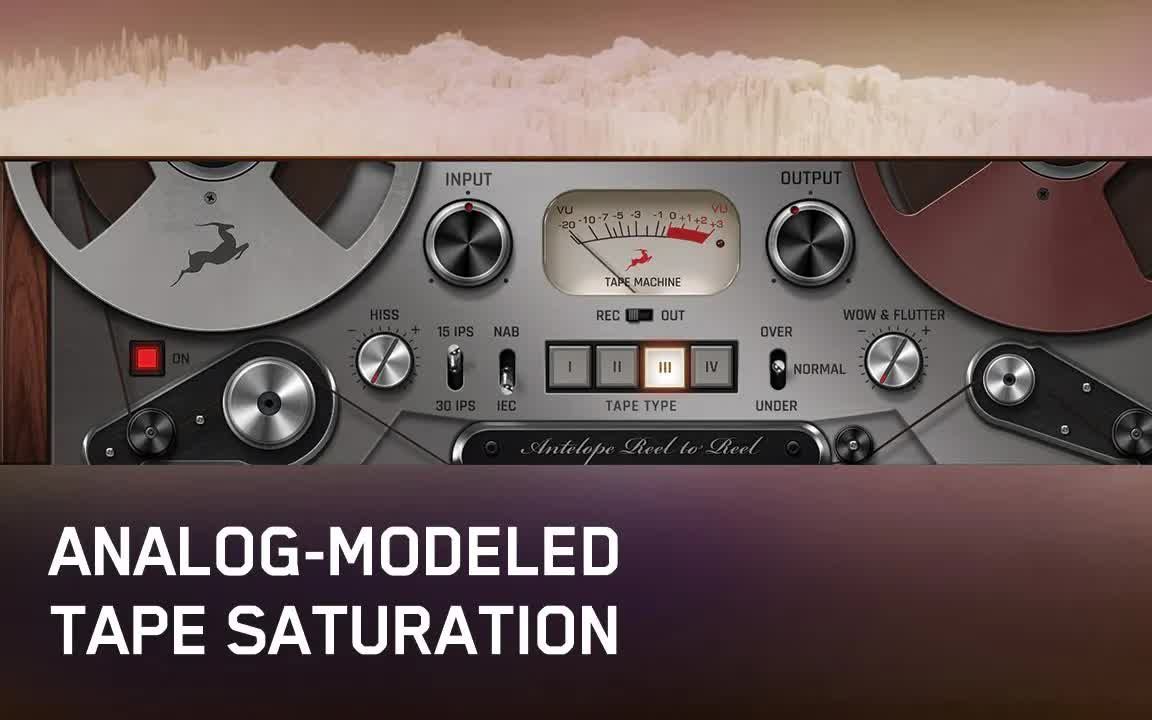 reel-to-reel 磁带饱和效果