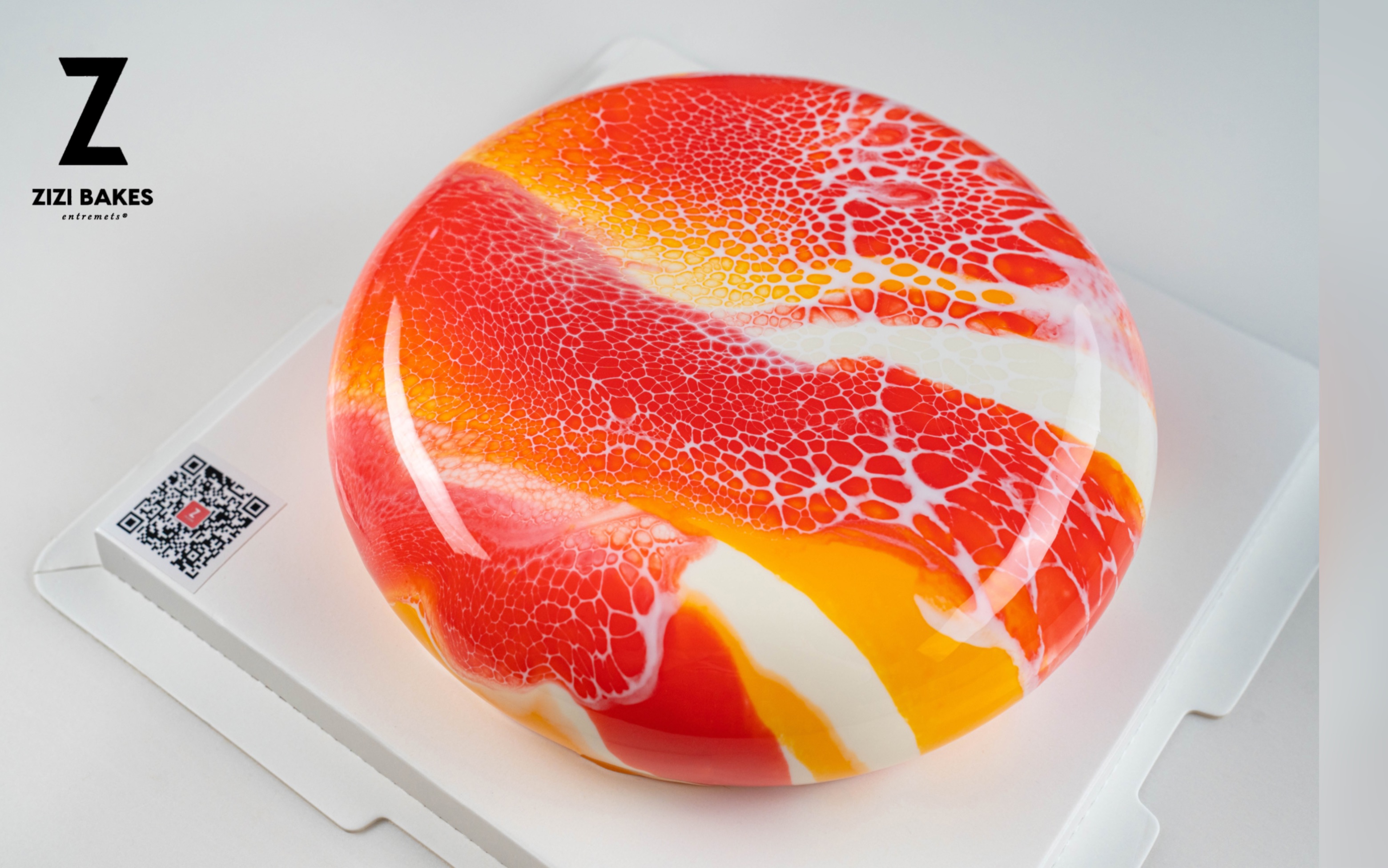 zizibakes法国慕斯蛋糕淋面展示