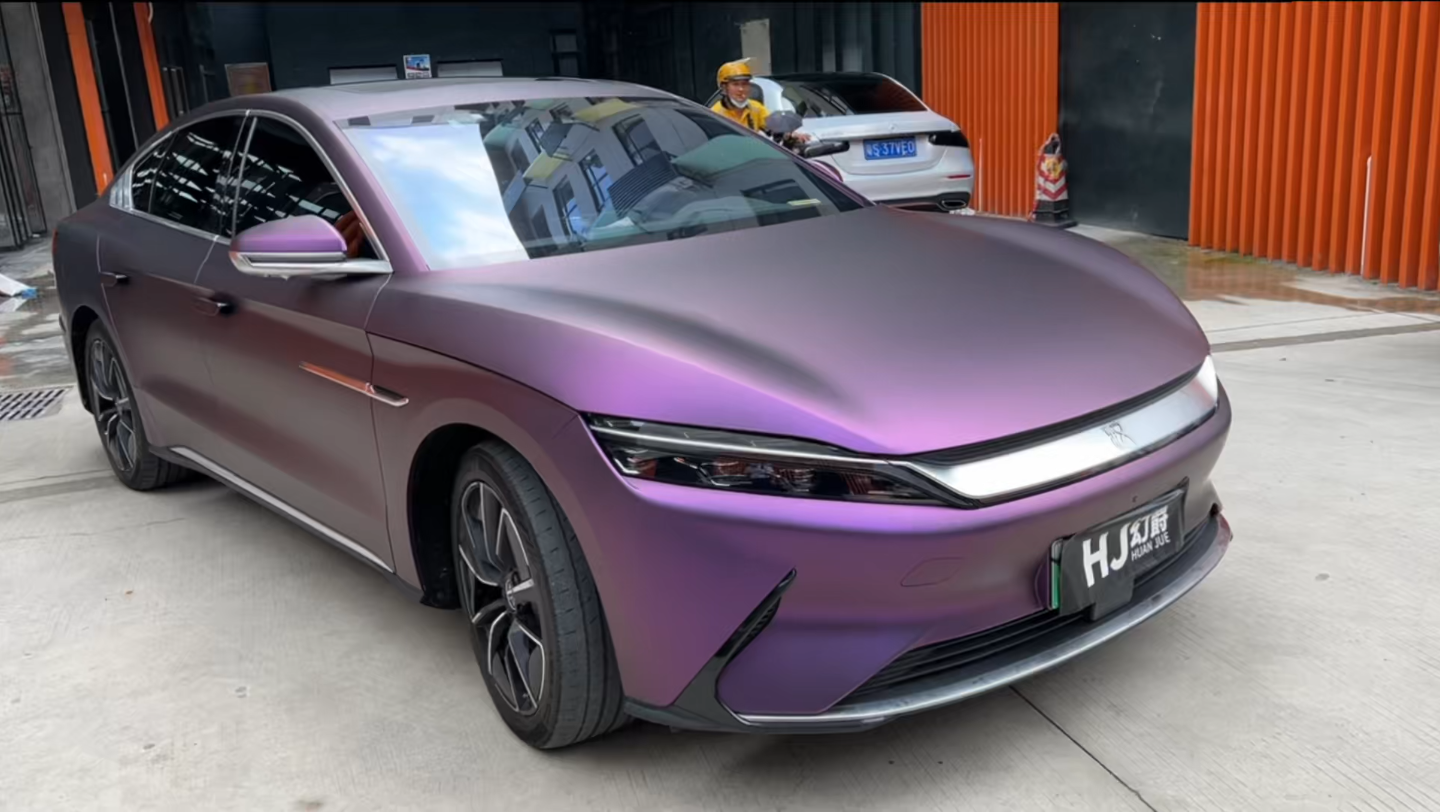 比亚迪汉改色(电光紫)