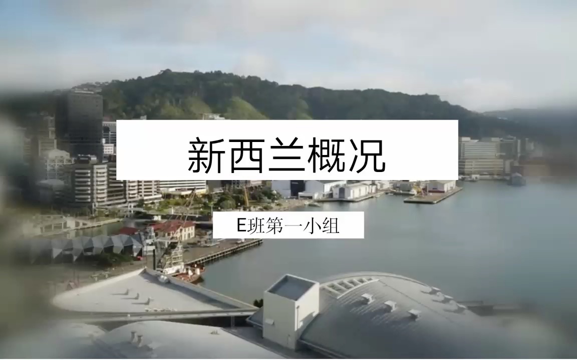 E班 第一组 新西兰概况New Zealand哔哩哔哩bilibili