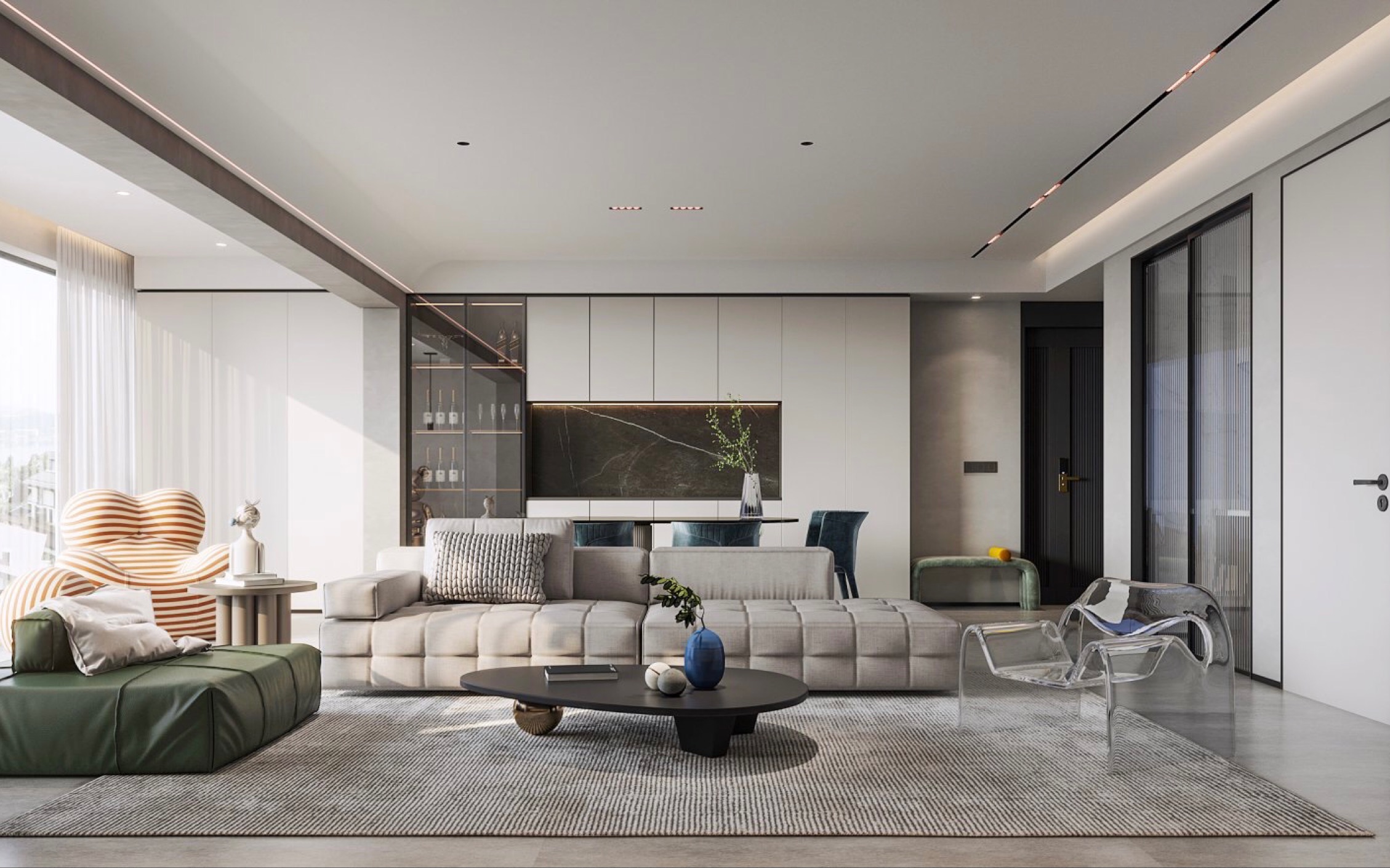 中铁阅山湖d区149平装修设计效果图分享