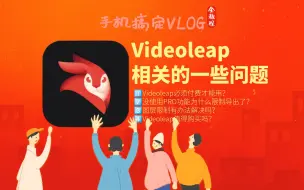 Descargar video: 【手机搞定VLOG】回答一些关于Videoleap的问题