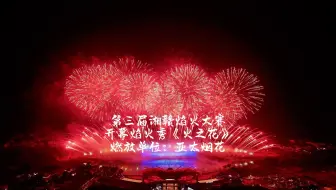 第三届湘赣焰火大赛，开幕焰火“火之花”