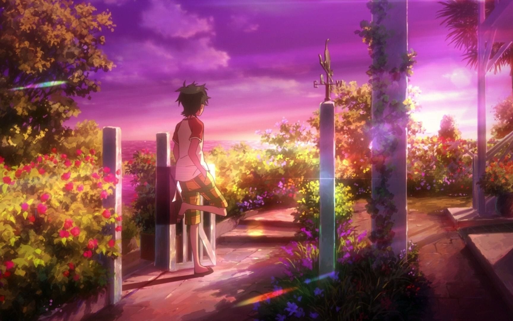 用动漫的方式打开【晴天】