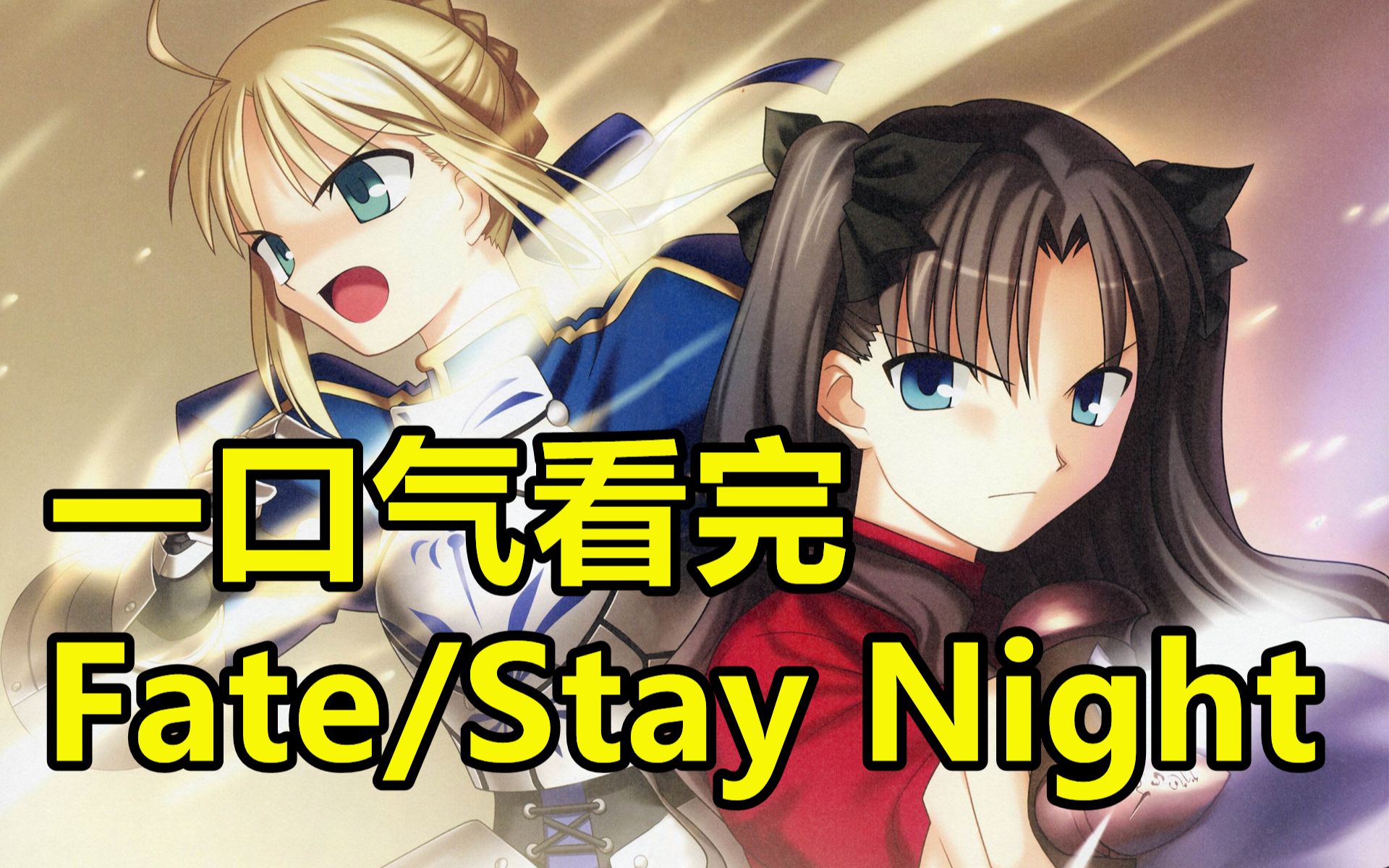 一口气看完，Fate/stay night！命运之夜！