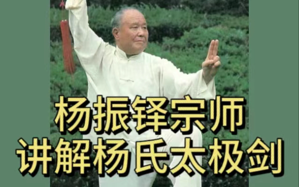 【宗师讲拳】传统杨氏太极剑讲解4-国际杨氏太极拳-国际杨氏太极拳