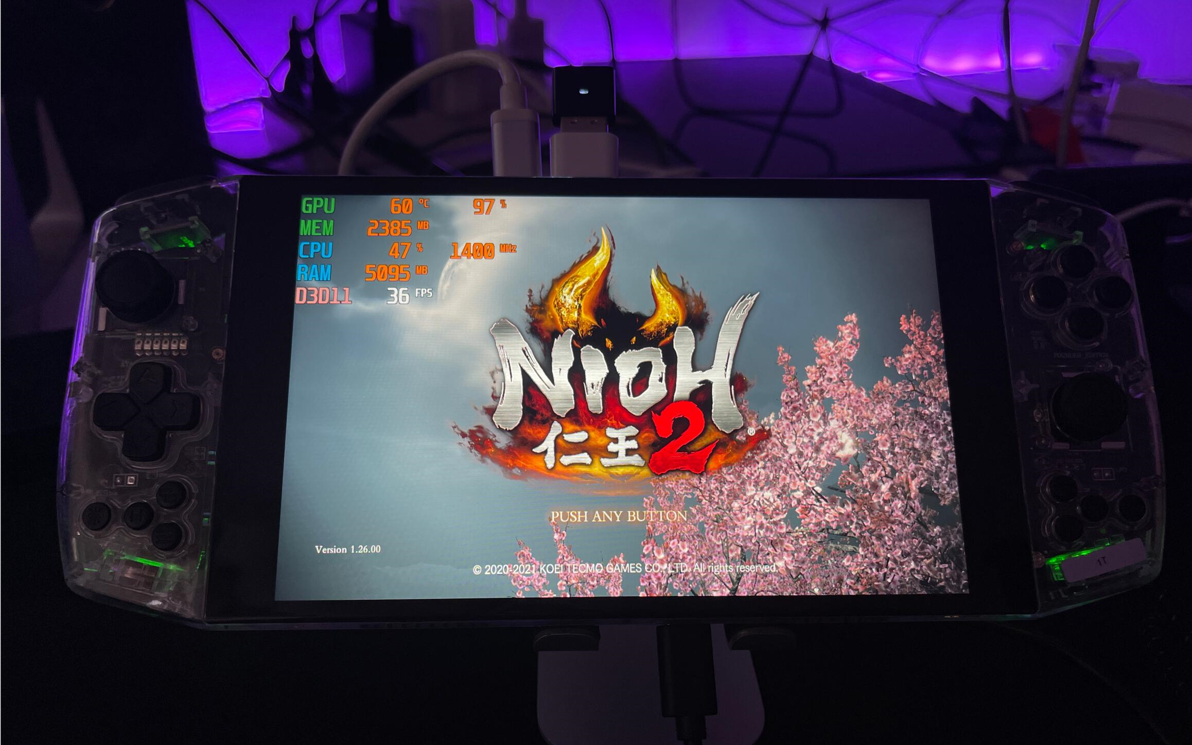 aya neo掌机仁王2测试100%渲染720p【4k 60fps录制】_哔哩哔哩_bili