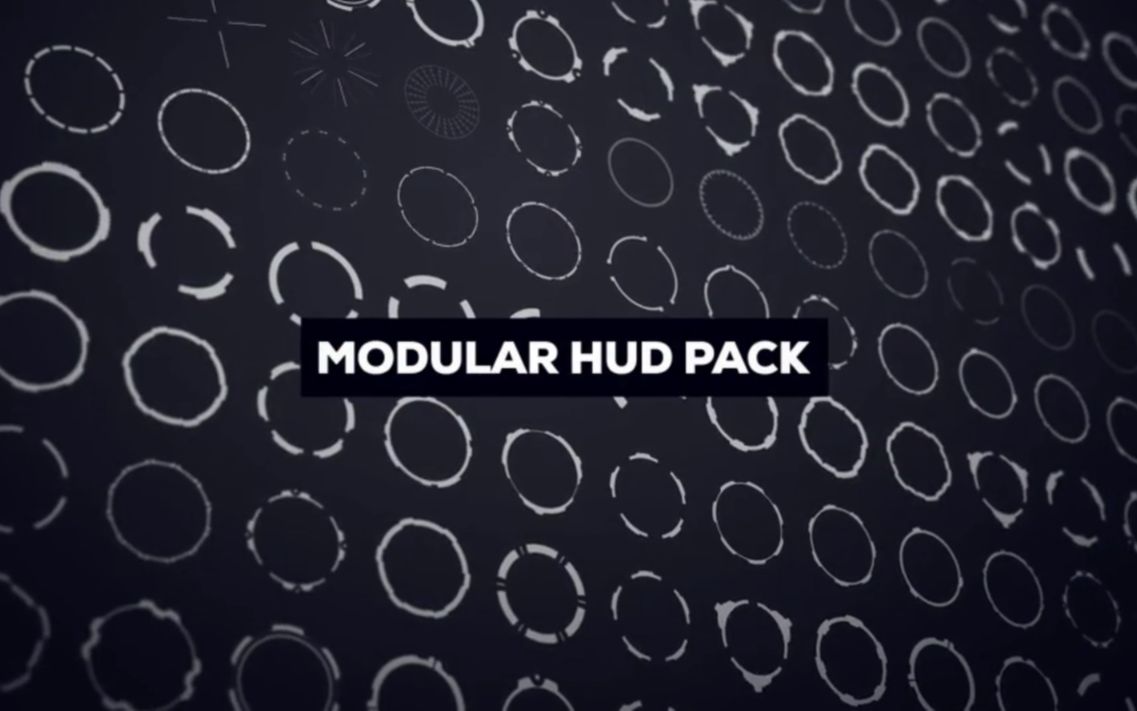 111个科技感HUD元素动画视频素材 Modular HUD Pack(有透明通道)哔哩哔哩bilibili