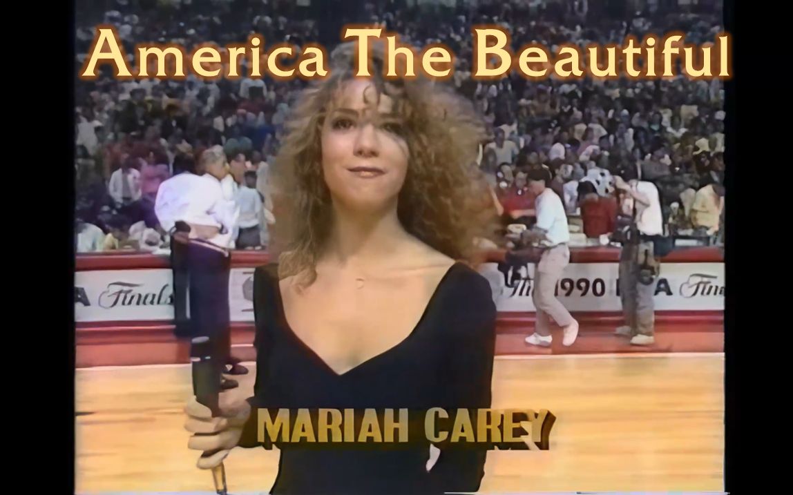 【初次亮相现场修复】Mariah Carey  Ameriaca the beautiful (Live)哔哩哔哩bilibili