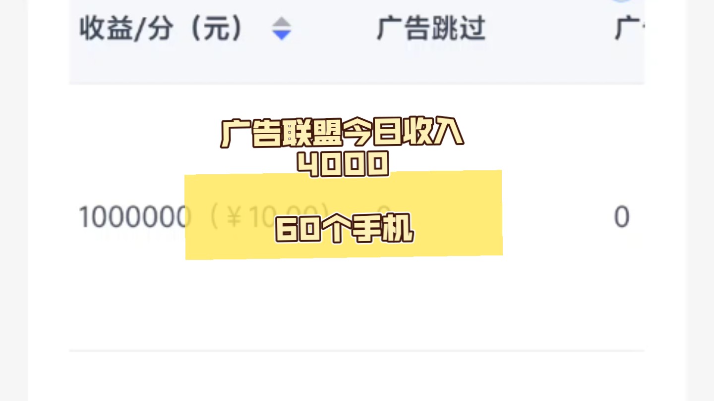 广告联盟搬砖今日收入4000+哔哩哔哩bilibili