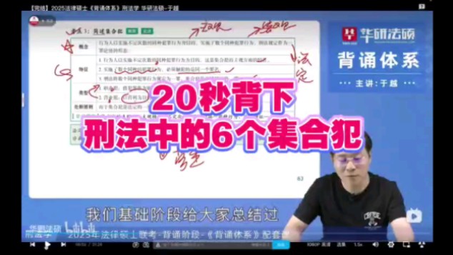 20秒背下刑法中的6个集合犯(于越)哔哩哔哩bilibili