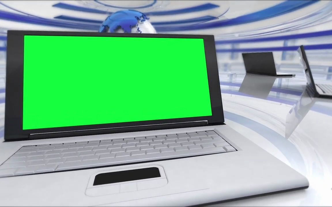 绿幕抠像高清免费视频手机剪辑素材笔记本电脑展示片头转场