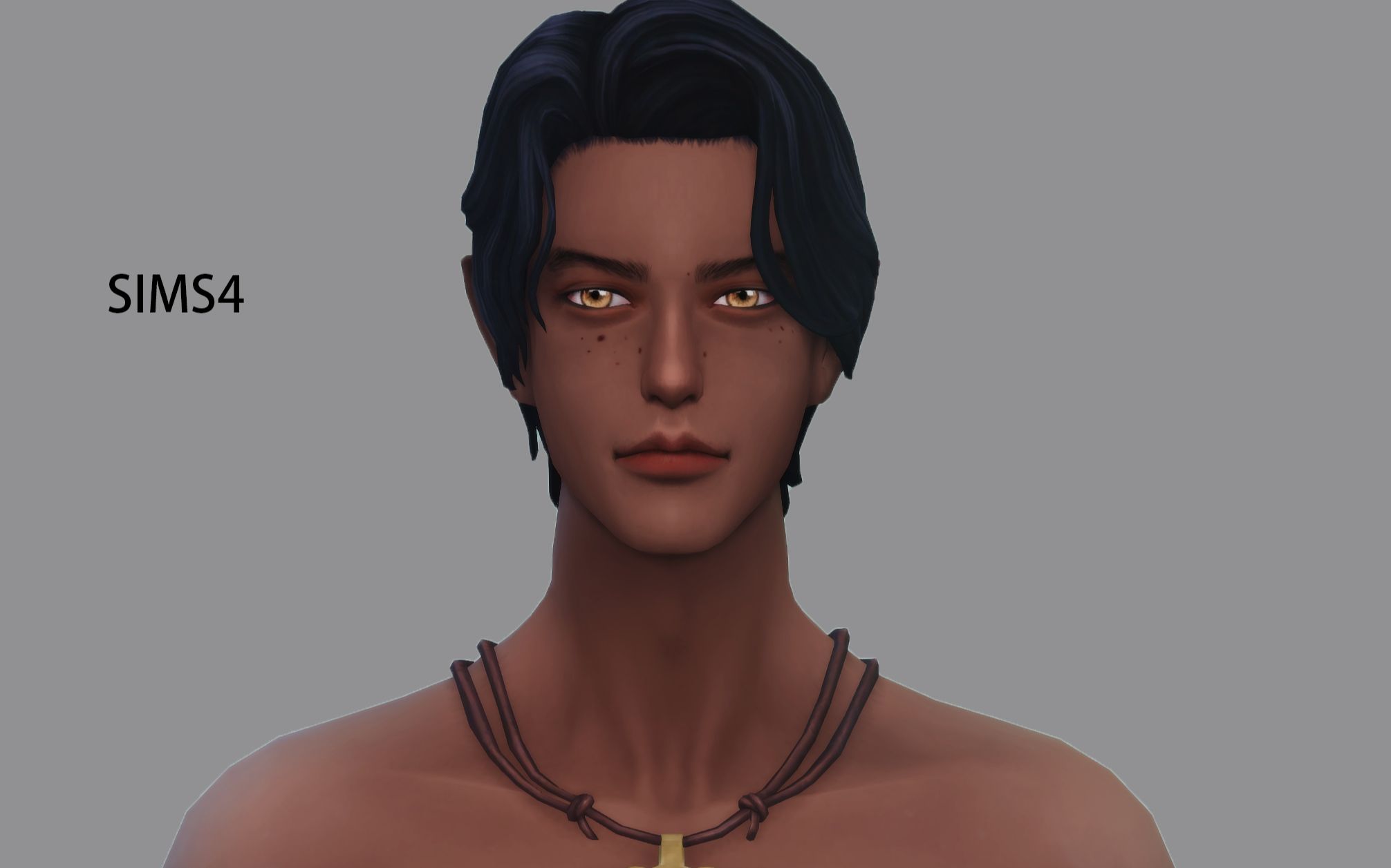 【sims4模拟人生捏人】神秘部落黑皮帅哥