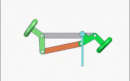 机械原理动画第110集:前轮转向机构