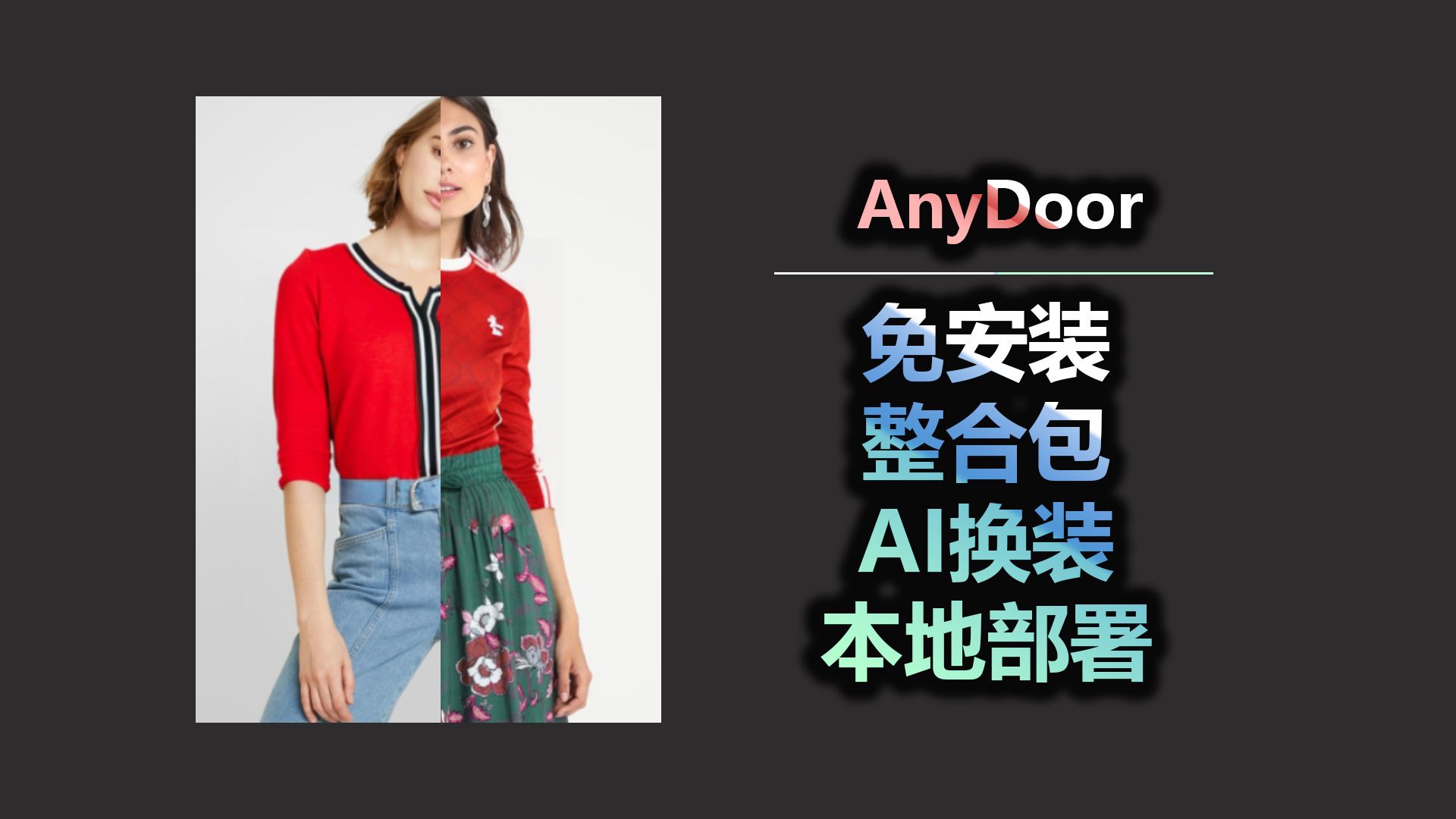 AnyDoor 免安装 一键整合包 AI换装软件 本地部署哔哩哔哩bilibili