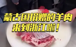 Download Video: 流口水了吗？蒙古国捐赠羊肉送到浙江抗疫医护人员手中