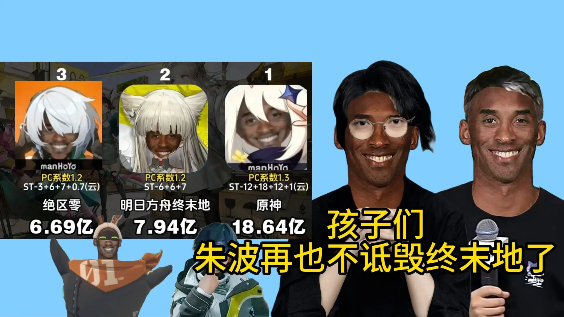 孩子们，朱波再也不诋毁终末地了_明日方舟