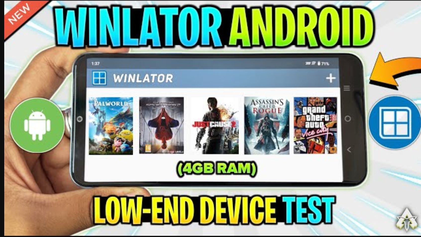 [图]低端手机玩安卓Windows模拟器 Winlator Android V7.0 |   GTA:罪恶都市 | 蜘蛛侠2 | 刺客信条:叛变