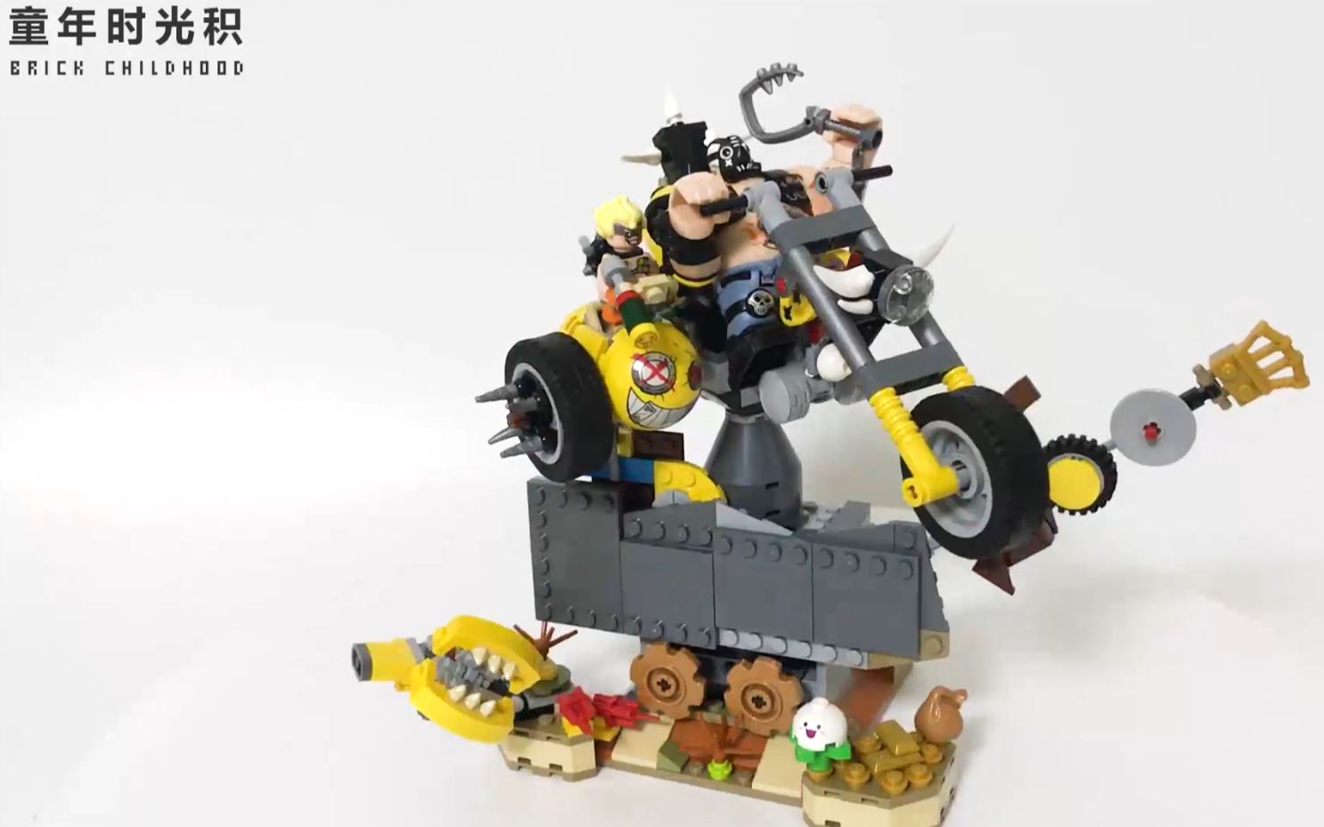 速拼 乐高 lego 75977 守望先锋 渣客镇 狂鼠与路霸 积木 玩具