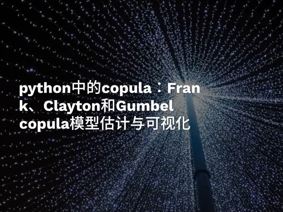 python中的copula:Frank、Clayton和Gumbel copula模型估计与可视化哔哩哔哩bilibili