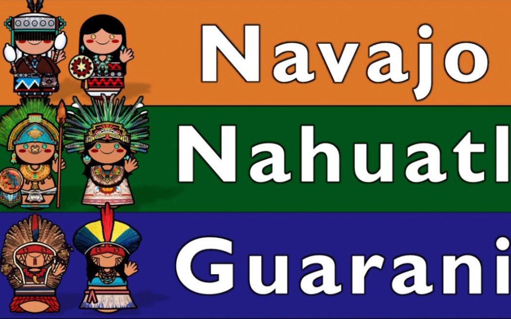 美洲原住民语言:纳瓦霍语、纳瓦特尔语和瓜拉尼语对比哔哩哔哩bilibili