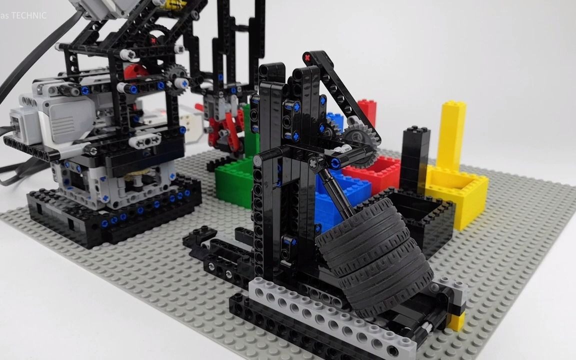 【lego 乐高ev3 45544趣味视频】分拣机器人